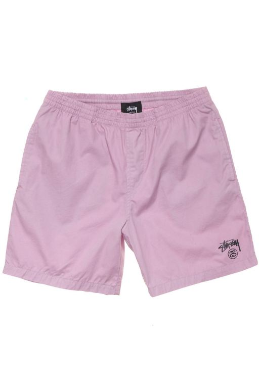 Stussy Mens Basic Stock Beach Shorts Pink - FUZIP6527